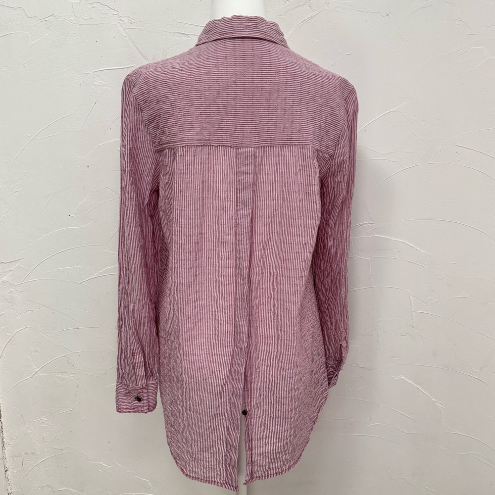 Free People No Limits Stripe Stretch
Cotton Shirt - Picture 4 of 16